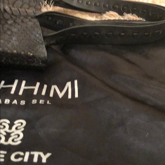 Cashimi black python hobo bag - Picture 3 of 7